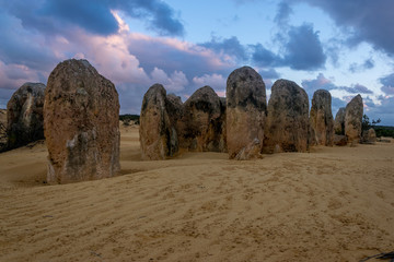 Stone Pinnacles in Numbung national park, Western Australia.