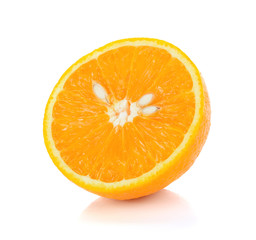 Slices of Orange Isolated on White Background