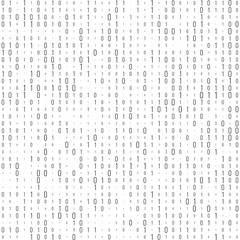 Binary code black and white background