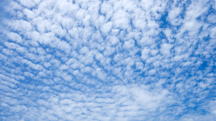 Cirrostratus cloud and blue sky in sunny day.