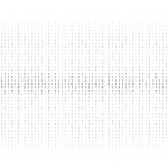 Binary code black and white background
