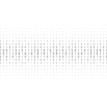 Binary code black and white background