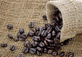 Coffee Beans in a Bag