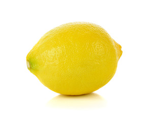 Lemon isolated on white background.