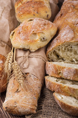 Fresh homemade bread