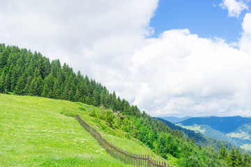 Summer Mountain Plateau Highland with Giresun - Turkey - Black Sea