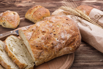 Fresh homemade bread