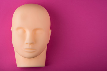 empty human mannequin head