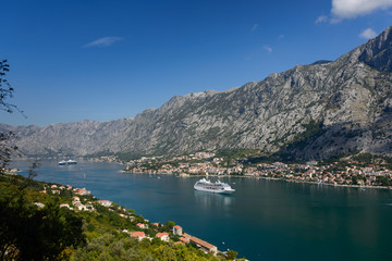 Fototapeta premium Beautiful view to Kotor bay, Montenegro