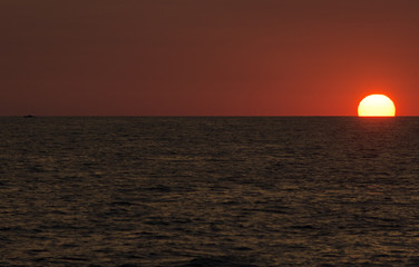 Sun set from Atlantic Ocean