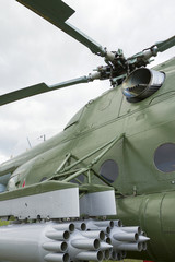 Fototapeta na wymiar Mi–24 military helicopter