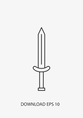 Sword icon, Vector