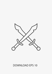 Sword icon, Vector