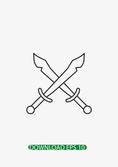 Sword icon, Vector
