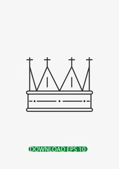 Crown icon, Vector
