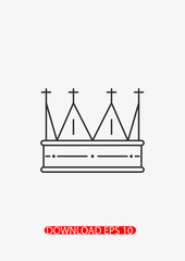 Crown icon, Vector