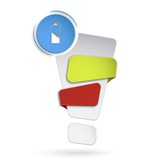 baner szablon wykrzyknik ogłoszenie infografika tekst © vempireart