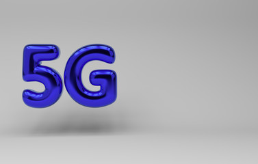 3d illustration of the 5th generation