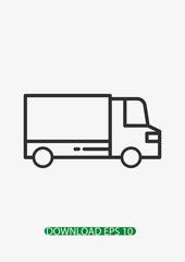 Delivery truck icon, Vector