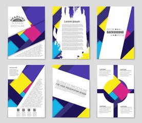 Abstract vector layout background set. For art template design, list, front page, mockup brochure theme style, banner, idea, cover, booklet, print, flyer, book, blank, card, ad, sign, sheet,, a4