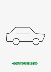 Car icon, Vector