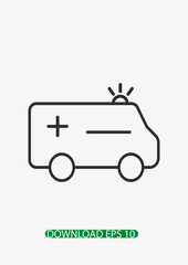 Ambulance icon, Vector