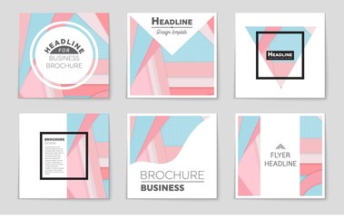 Abstract vector layout background set. For art template design, list, front page, mockup brochure theme style, banner, idea, cover, booklet, print, flyer, book, blank, card, ad, sign, sheet,, a4