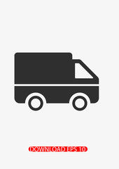 Delivery truck icon, Vector