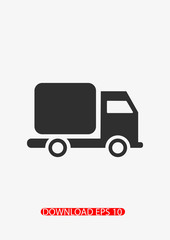 Delivery truck icon, Vector