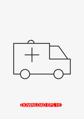 Ambulance icon, Vector