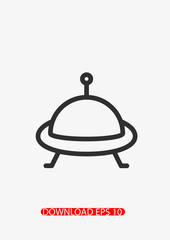 Ufo icon, Vector