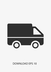 Delivery truck icon, Vector