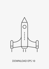 Rocket icon, Vector