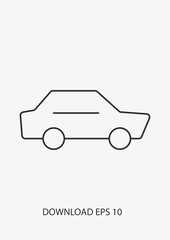 Car icon, Vector