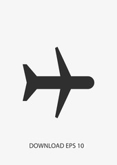 Airplane icon, Vector