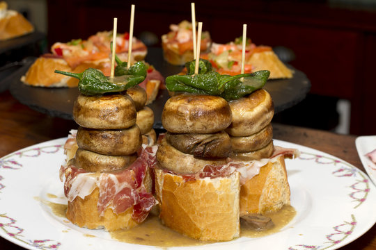 Spanish tapas of the Basque country