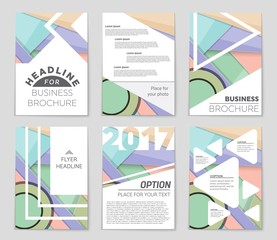 Abstract vector layout background set. For art template design, list, front page, mockup brochure theme style, banner, idea, cover, booklet, print, flyer, book, blank, card, ad, sign, sheet,, a4