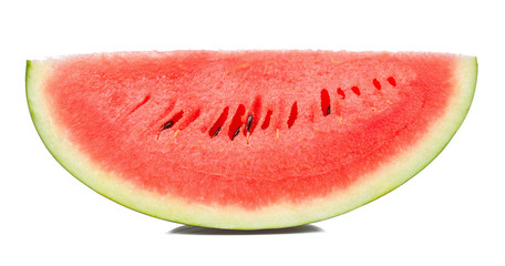 Slice watermelon isolated on the white background