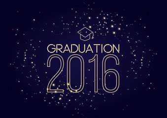 Graduation 2016 class of, shining luxury design