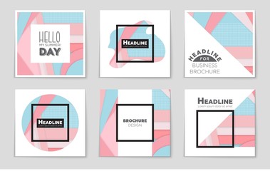 Abstract vector layout background set. For art template design, list, front page, mockup brochure theme style, banner, idea, cover, booklet, print, flyer, book, blank, card, ad, sign, sheet,, a4