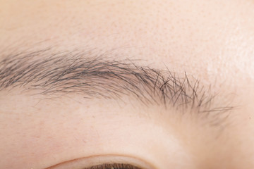 Obraz premium メンズビューティ 睫毛 クローズアップ 
