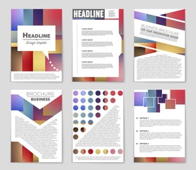 Abstract vector layout background set. For art template design, list, front page, mockup brochure theme style, banner, idea, cover, booklet, print, flyer, book, blank, card, ad, sign, sheet,, a4