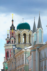 Fototapeta na wymiar Orthodox architecture, domes, cross