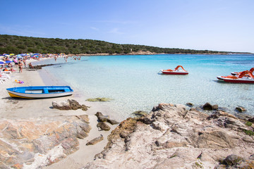 The beautiful beach on Sardinia island, Italy
