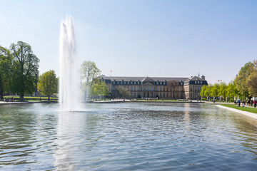 Stuttgart Neues Schloss Spring 2017 Beautiful Saturday Midday Schlossplatz