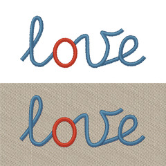 Embroidered Sign Love