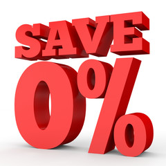 Zero percent off. Discount 0 %.