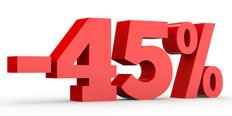 Minus forty five percent. Discount 45 %.