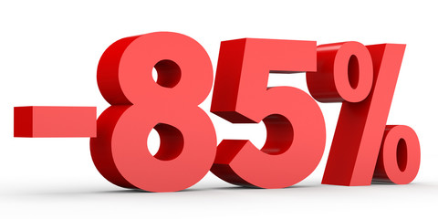 Minus eighty five percent. Discount 85 %.