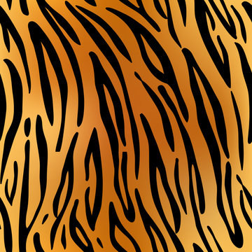 Tiger. Pattern texture repeating seamless. Fashionable background for your design.